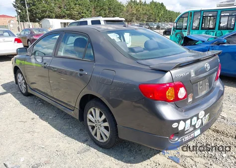 2009 Toyota Corolla S z USA, uszkodzony, nr VIN 2T1BU40E29C020589